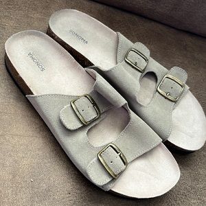 Sonoma Goods For Life Artwork Double Buckle Slide Sandals size 10 M
